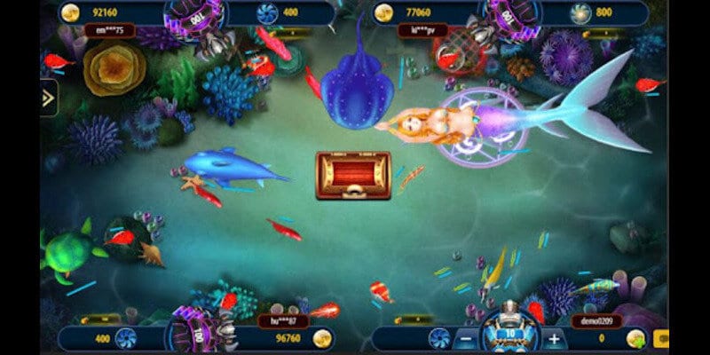 Giao diện game bắn cá có đồ hoạ chất lượng ấn tượng