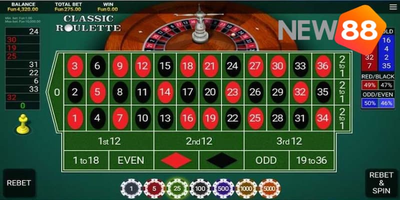 Tải trò chơi Roulette qua trình duyệt